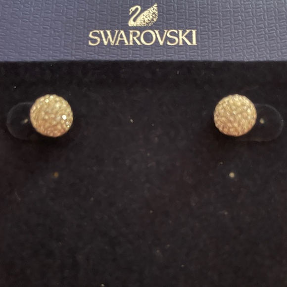 Swarovski Pop Glitter Ball Earrings. New, in box, never worn. - Picture 2 of 3